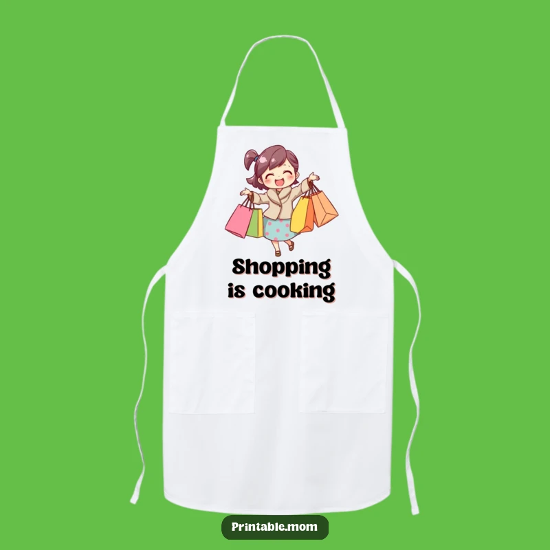 Funny Mom Retail Queen Apron: Hilarious Gift for the Shopping Mom!