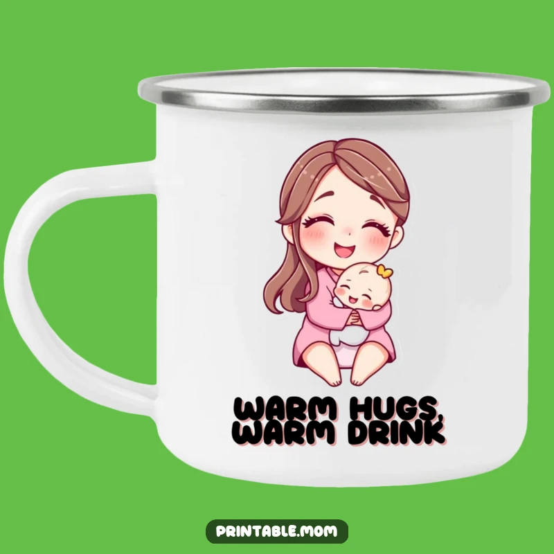 Funny Motherly Hug Camping Mug: Warm Drinks & Warm Hearts!