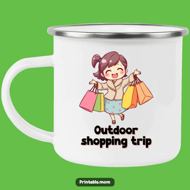 Funny Mom Post-Shopping Camp Mug: Hilarious Gift for the Relaxing Mom!