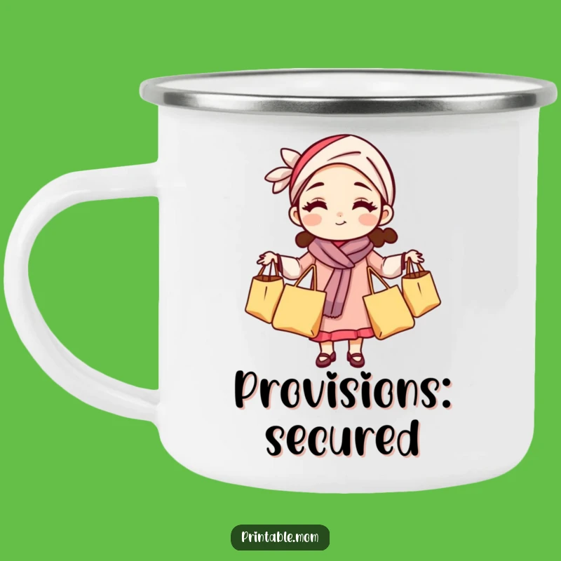 Funny Mom Camping Mug: Grocery Juggling Hero, Outdoor Hilarious Gift for Adventurous Moms