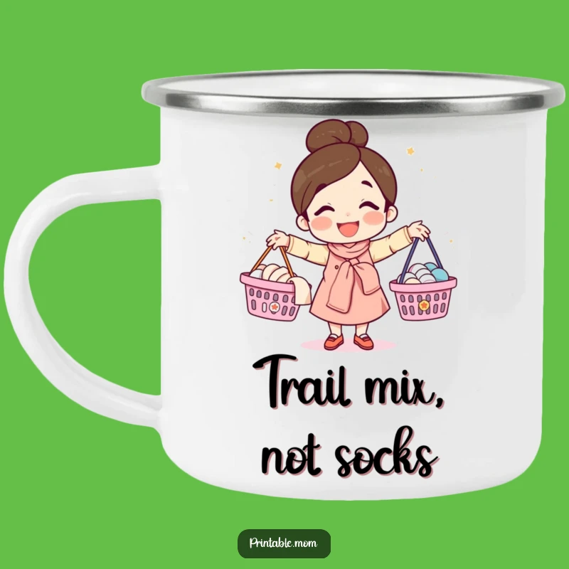 Funny Mom Camping Mug: Juggling Mom's Adventure Fuel, Perfect Funny Gift!