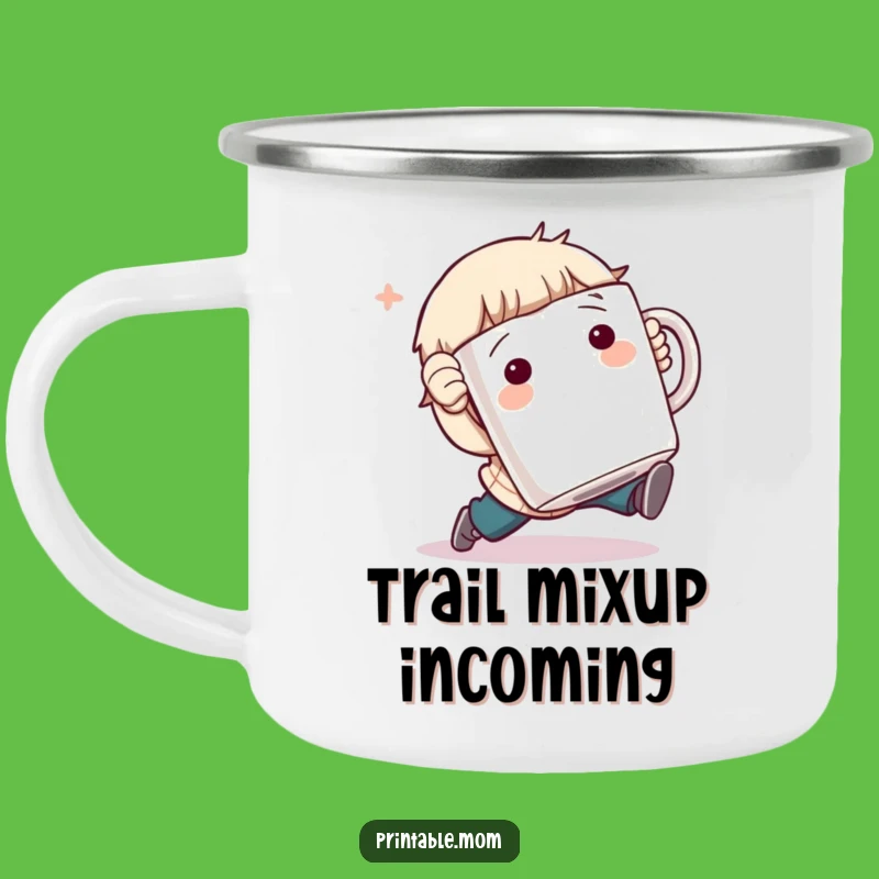 Funny Camping Mug: Tripping Character, Durable and Hilarious Outdoor Gift