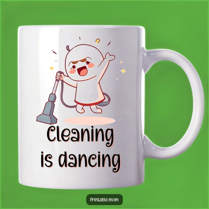 Funny Dancer Mug: Silly Vacuum Dance Hilarious Cleaning Funny Gift