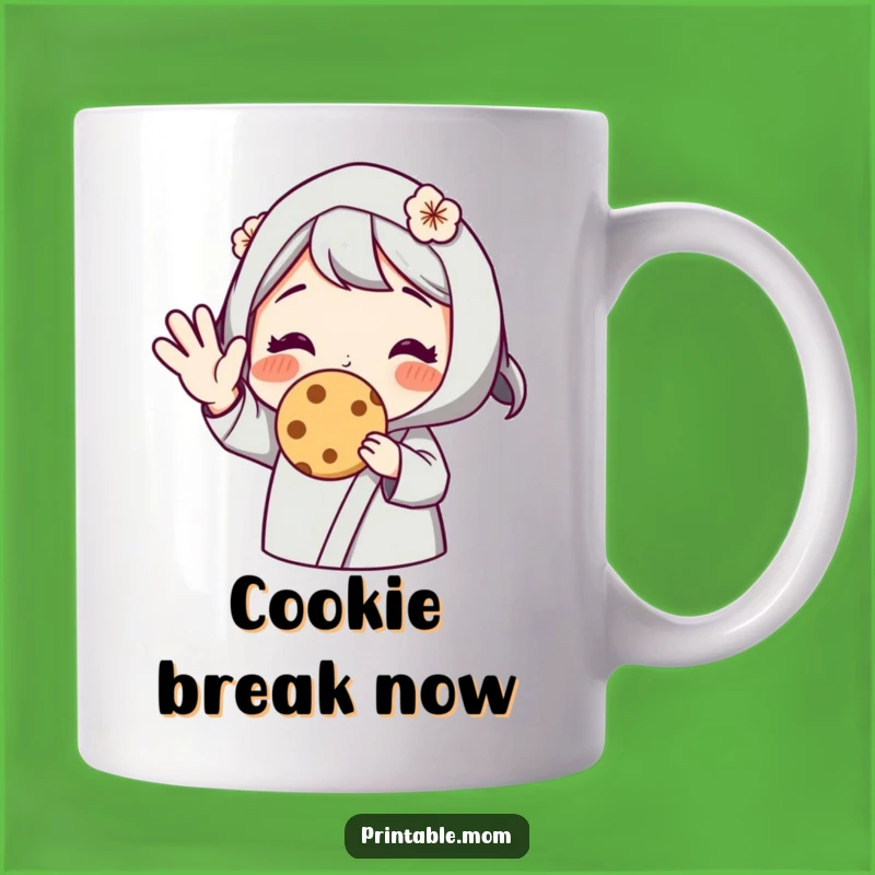 Funny Mom Mug: Offering Warm Cookie with Wave, Perfect Sweet Gift