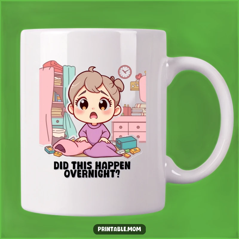 Funny Mom Messy Room Mug: Surprised Mom's Reaction, Perfect Funny Gift!