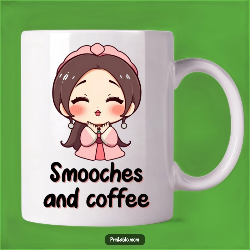 Funny Mom Kiss Mug: Sweetest Holiday Cheer from a Loving Mom!