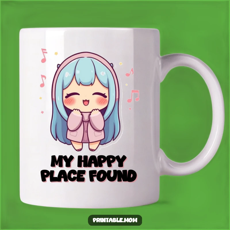 Funny Mom Humming Mug - Cheerful Tune, Eyes Closed, Perfect Mother's Day Gift