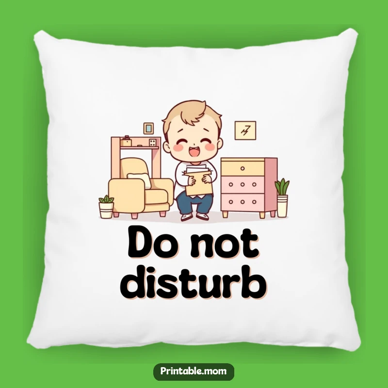 Funny Flat-Pack Furniture Pillow: Cozy Comfort for Assembly Disasters
