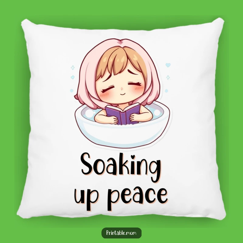 Funny Mom Bubble Bath Pillow: Cozy Relaxation, Hilarious Gift!