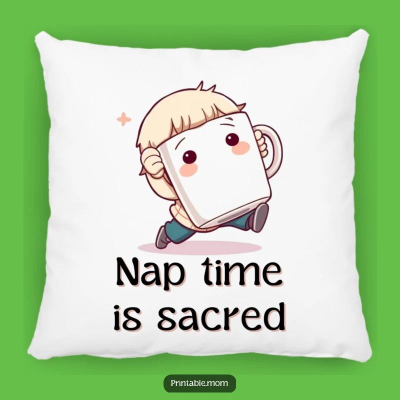 Funny Pillow: Cozy Tripping Character Cushion, Hilarious Home Decor Gift