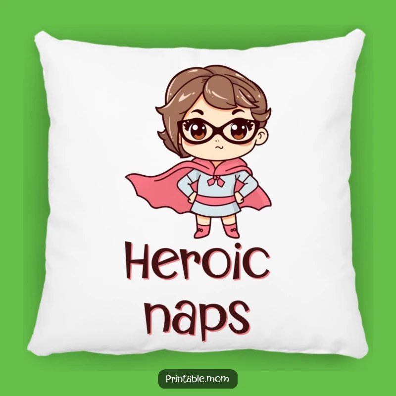 Funny Mom Superhero Support Pillow: Hilarious & Cozy Gift for the Tireless Mom!