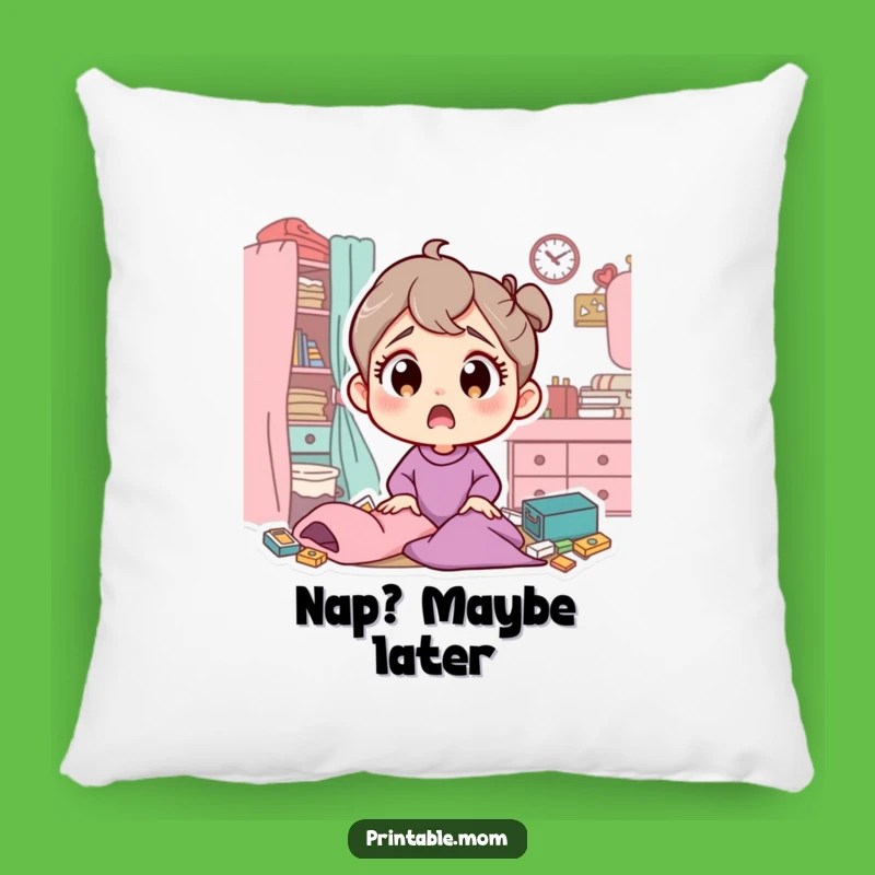 Funny Mom Messy Room Pillow: Surprised Mom Comfort, Cute Funny Gift!