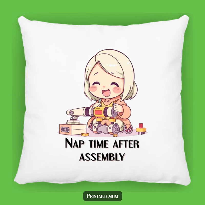 Funny Mom Toy Assembly Character Pillow: Comfy and Humorous Home Accent