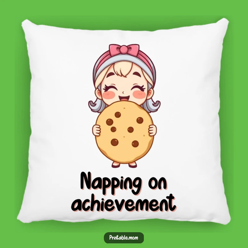 Funny Cheerful Mom Cookie Pillow - Cozy Comfort for the Baker!