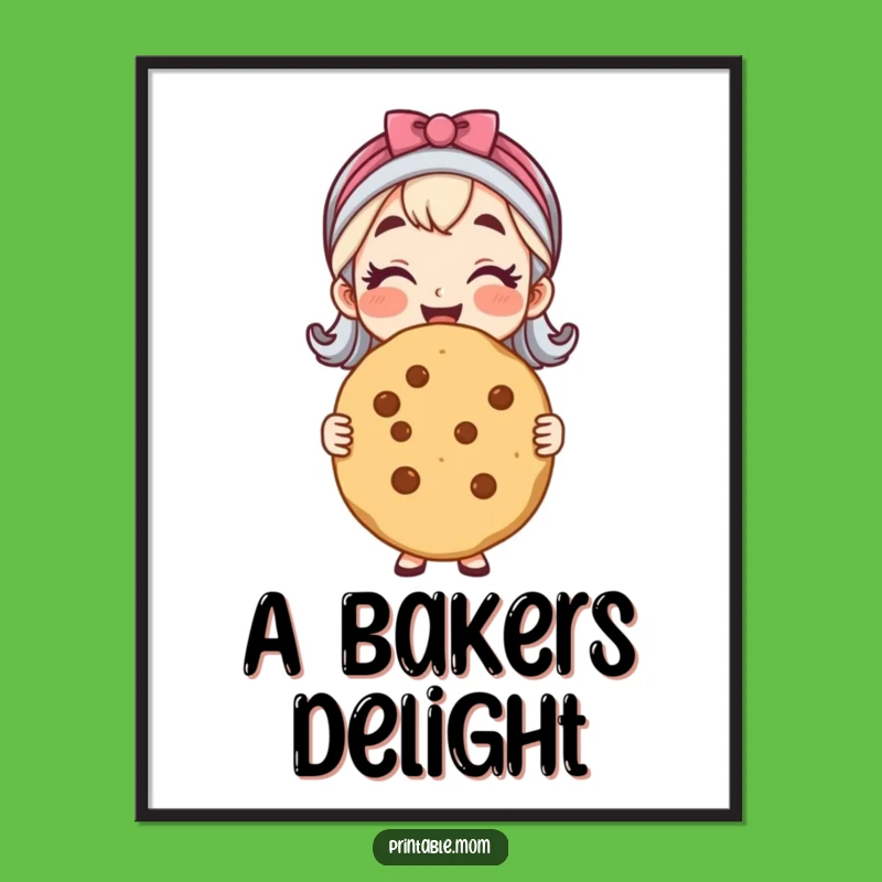 Funny Cheerful Mom Cookie Digital Art - Sweet Wall Decor Gift!