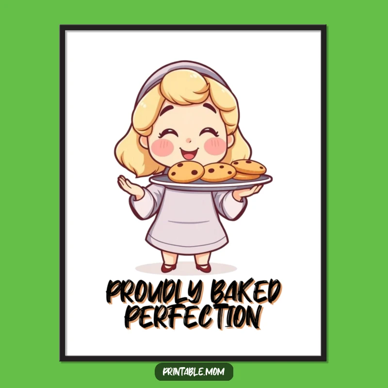 Funny Mom Baker Art Print: Proud Cookies Digital Gift!