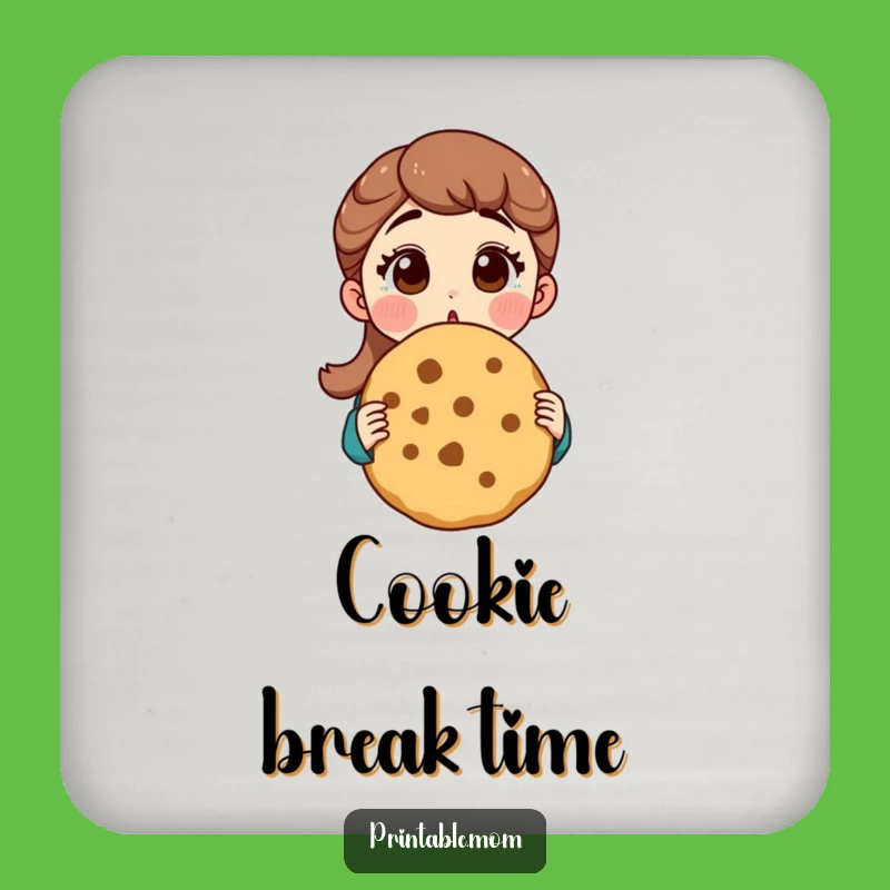 Funny Mom Cookie Protection Coaster: Hilarious Gift for Drink-Loving Moms!