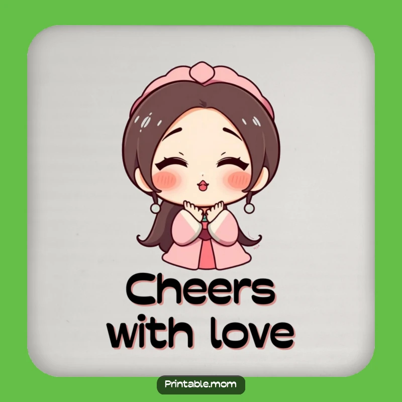 Funny Mom's Kiss Coasters: Protect Surfaces with Love and Humorous Charm!