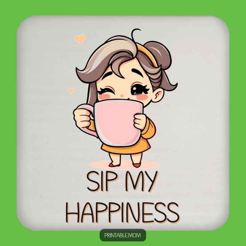 Funny Coffee Mom Coaster Set - Protect Surfaces with Coffee Humor, Perfect Gift