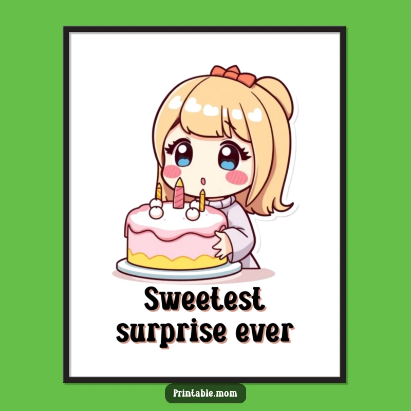 Funny Surprised Mom Poster: Bring Delightful Baking Moments to Your Walls!