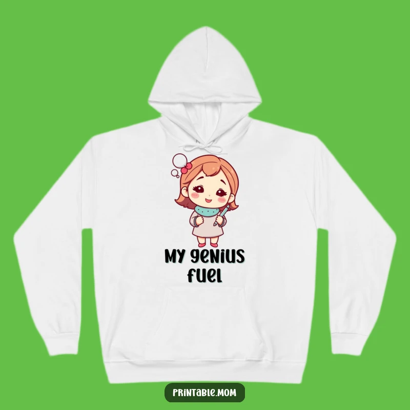 Funny Mom's Spark Hoodie: Cozy Mom with Thought Bubble, Perfect Warm Funny Gift