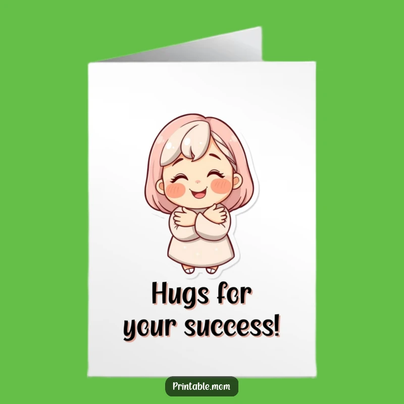 Free Printable Funny Mom Congrats Card - Hugs & Happiness for You!