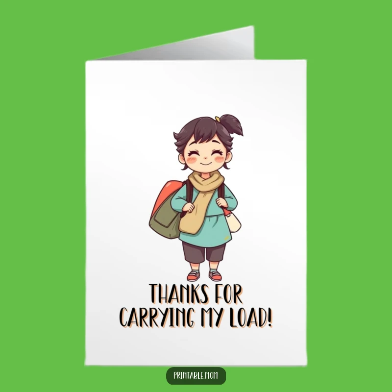 Free Printable Thank You Card Mom: Super Mom Thanks!