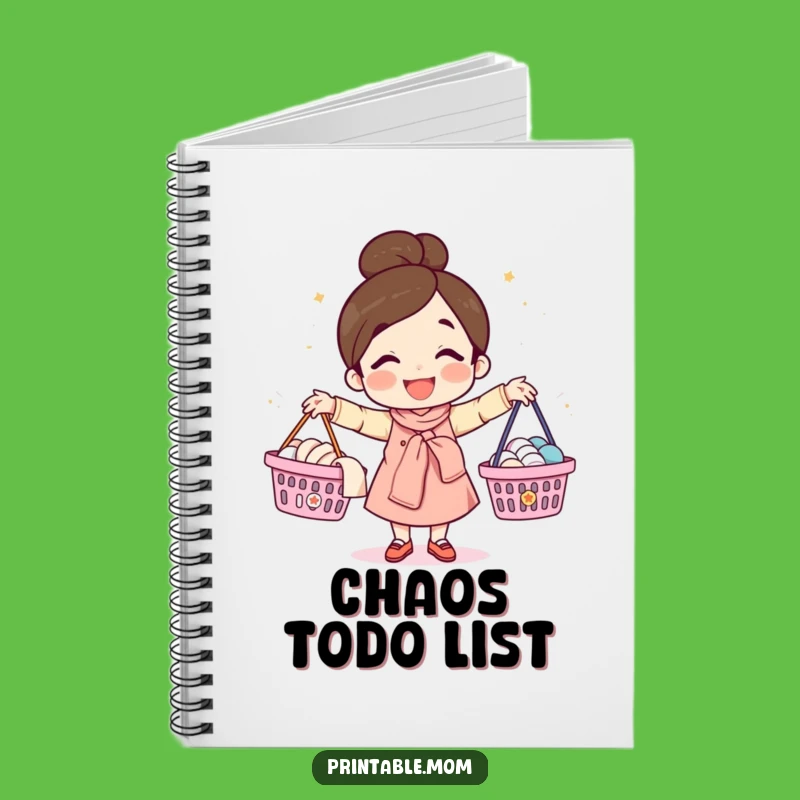 Funny Mom Laundry Notebook: Juggling Mom's Notes, Ideal Funny Gift!