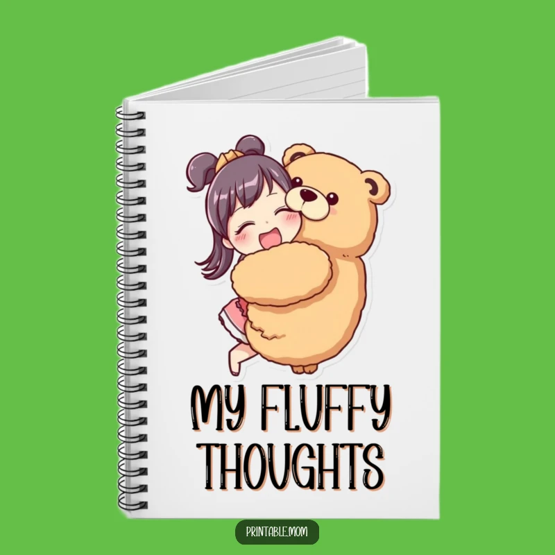 Funny Mom Hug Notebook - Enthusiastic Plush Lover Mom Journal Gift