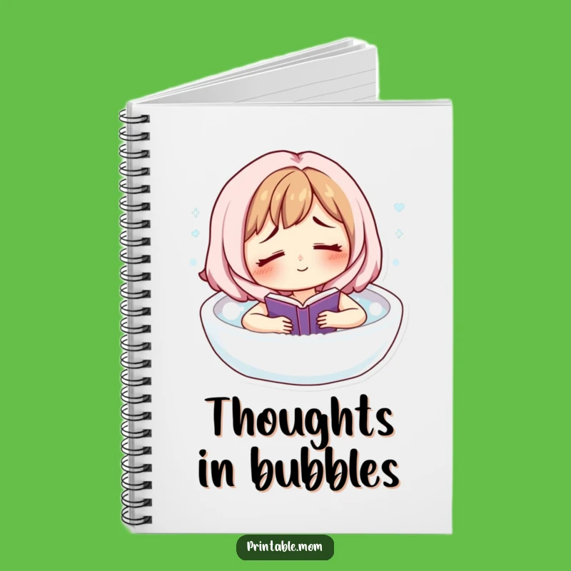 Funny Mom's Escape Notebook: Bubble Bath & Book, Organize Your Calm Gift!