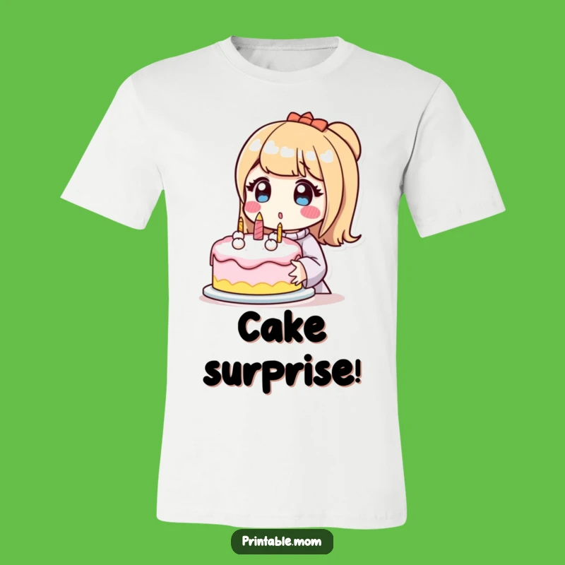 Funny Surprised Mom Cake T-Shirt: Wear Your Joy and Baking Pride!
