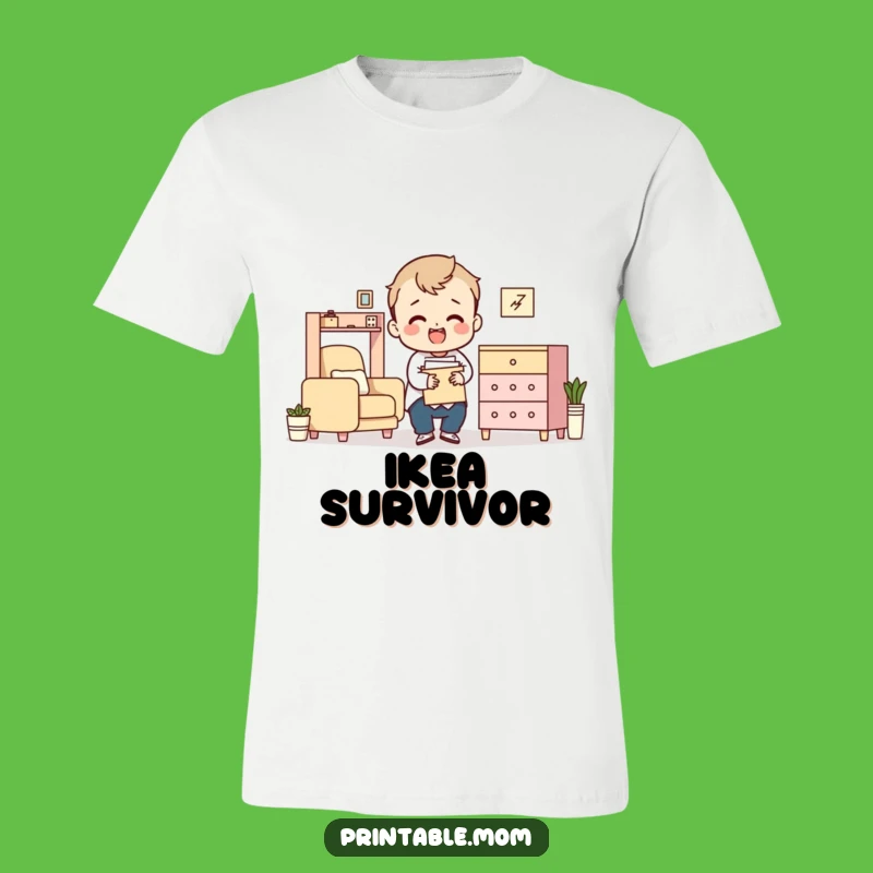 Funny Flat-Pack Furniture Assembly T-Shirt: Hilarious Gift for DIY Disasters