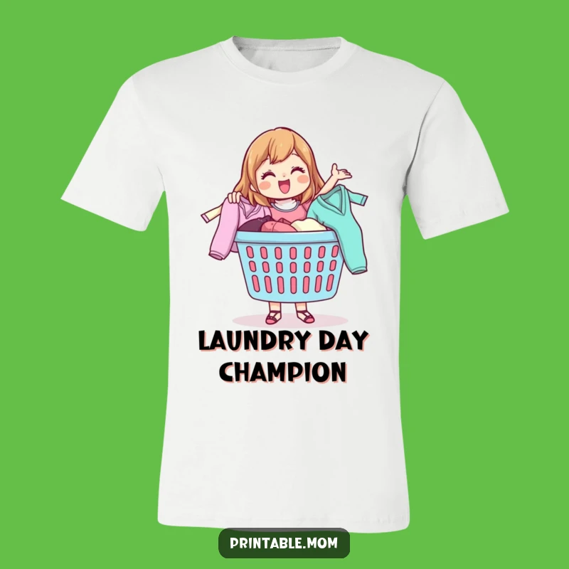 Funny Laundry Mom T-Shirt - Humorous Mom Life Tee, Perfect Gift for Busy Moms