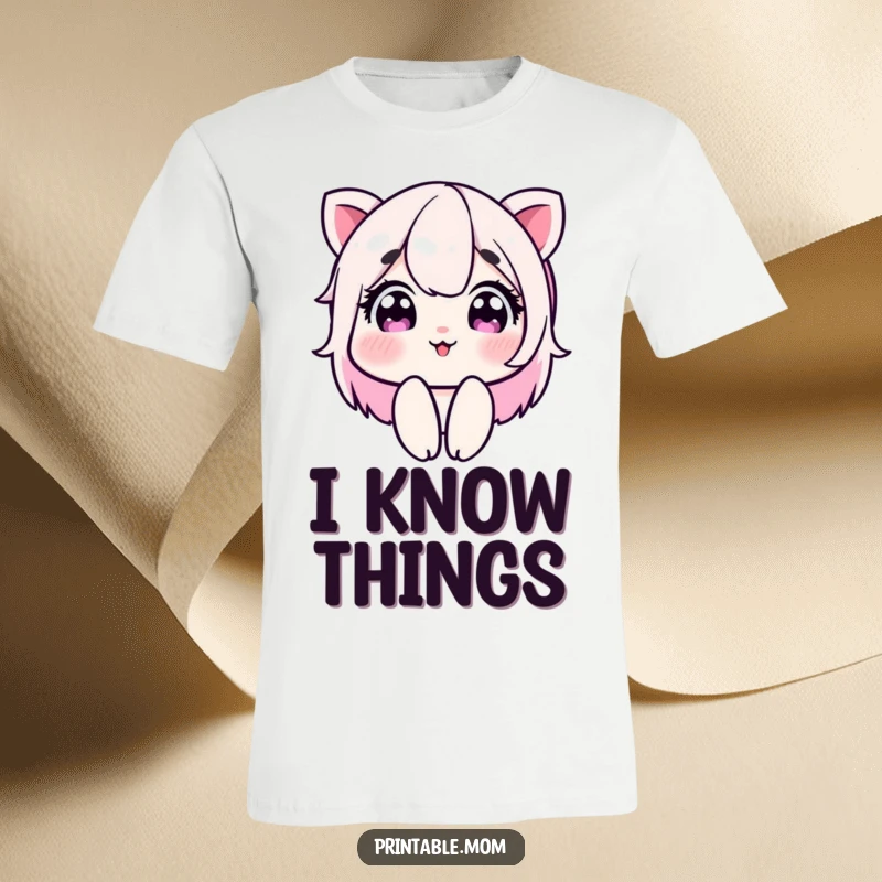 Funny t-shirt showcasing a mom character winking playfully with sparkling eyes, exuding confidence and mischief, a great sassy gift.