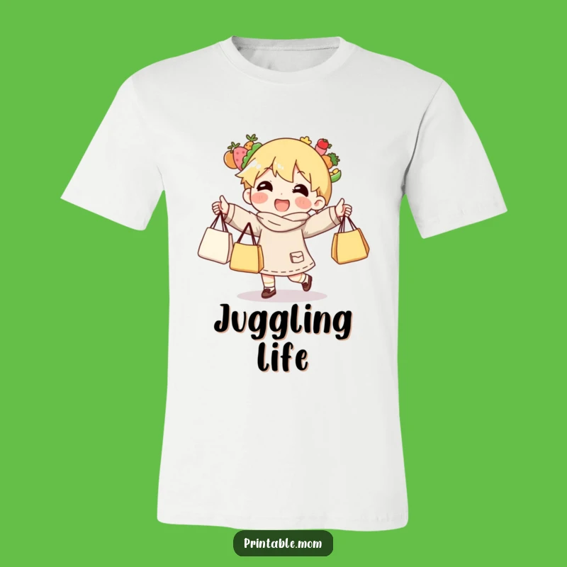 Funny Grocery Juggling T-Shirt: Hilarious Gift for the Master Shopper