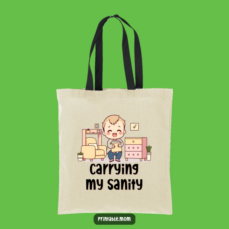 Funny Flat-Pack Furniture Tote Bag: Hilarious Carry-All for Assembly Survivors