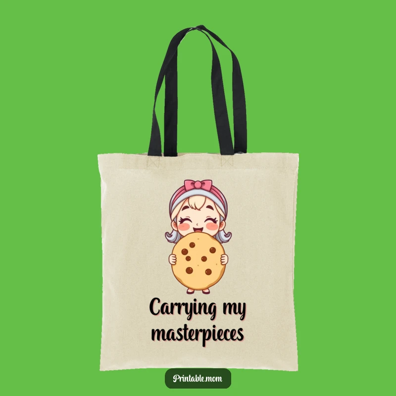 Funny Cheerful Mom Cookie Tote Bag - Carry Your Baking Pride!