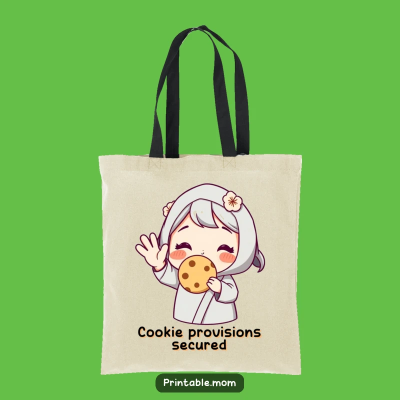 Funny Mom Tote Bag: Cookie Wave, Perfect Carry-All for Sweetness