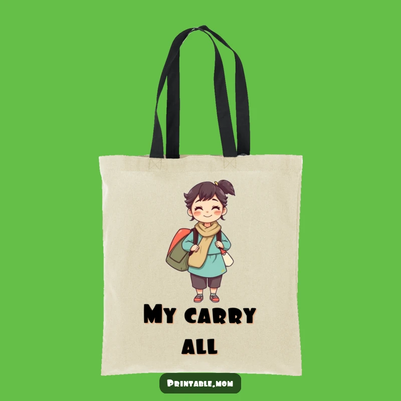 Funny Mom Tote Bag: Juggling Bags, Perfect Carry-All for Supermoms
