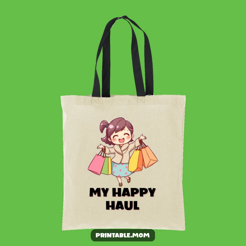 Funny Mom Shopping Spree Tote Bag: Hilarious Gift for the Bag-Hauling Mom!